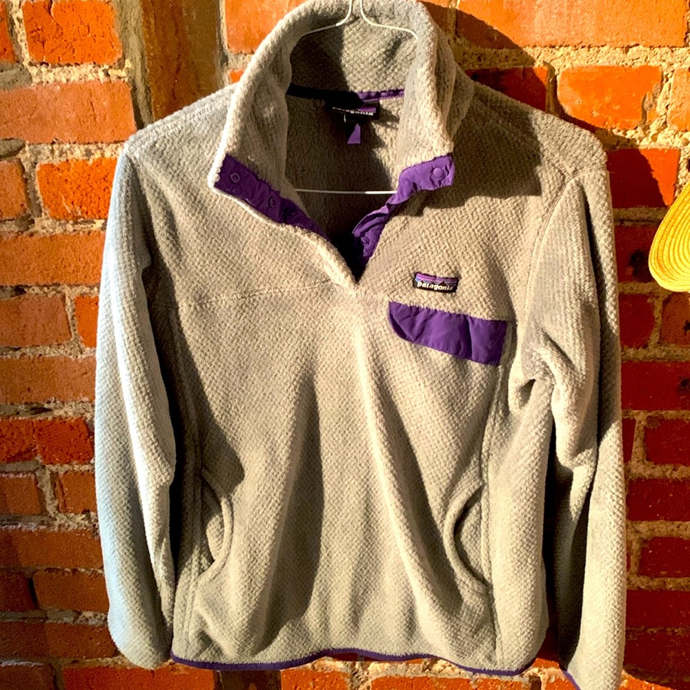 Patagonia re-tool snap pullover - grey